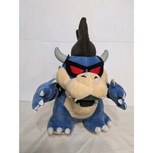 Dark Bowser Super Mario Bros Boss Koopa Undead Plush Toy Stuffed Animal 11"